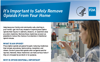 Safely Removing Opioids From the Home