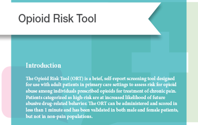 Opioid Risk Screener
